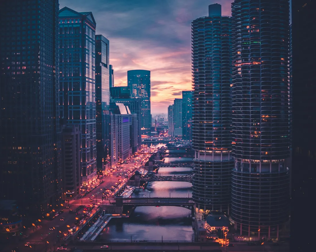 Bridges crossing a river